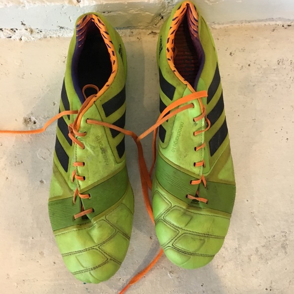 Adidas Neon Chartreuse Soccer Cleats - Picture 1 of 5
